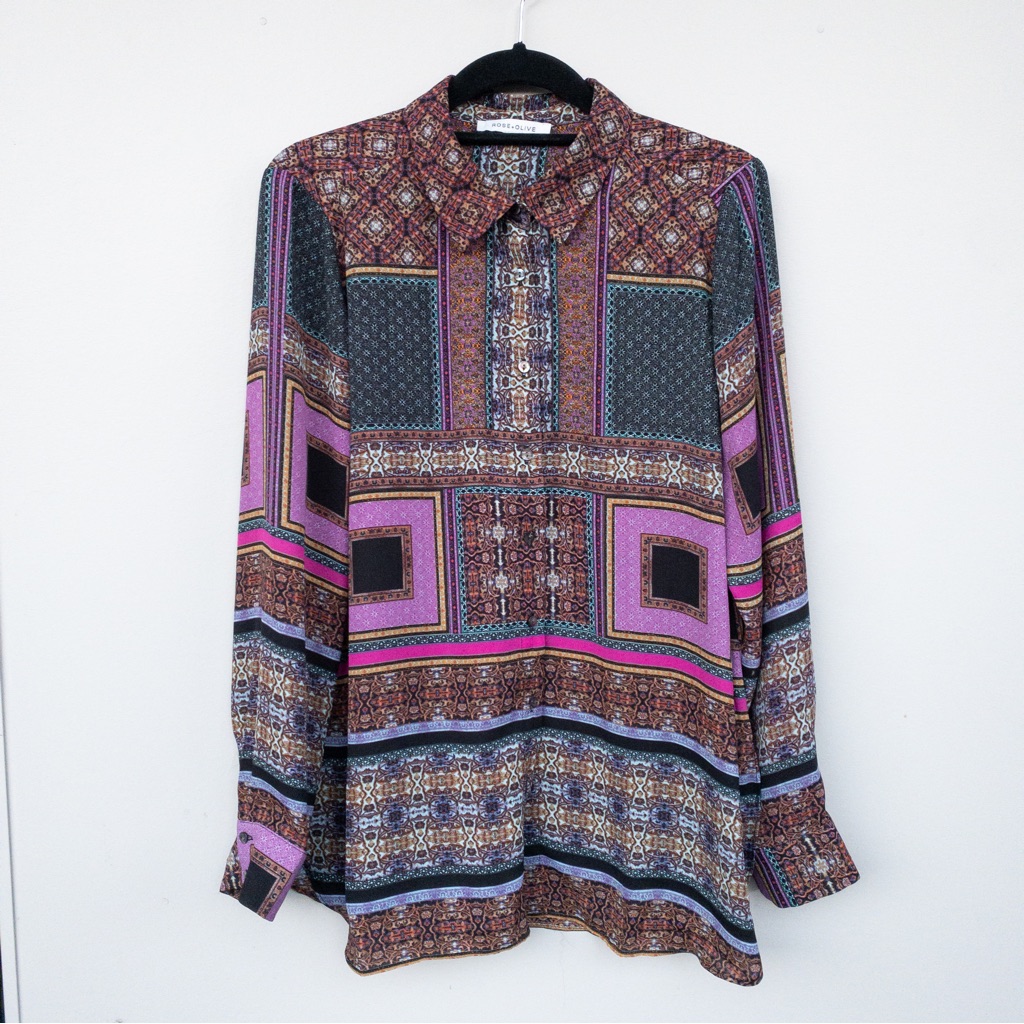 Rose+Olive Colourful Patchwork Blouse
